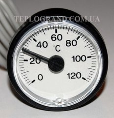 Термометр круглый 37 мм с выносным датчиком 1м
