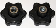 Ручка-зірочка до дверцят котла, карболіт 40 мм (внутрішнє різьблення M8)